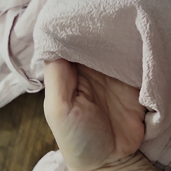 NWOT Calvin Klein Size 6 Textured V-Neck Midi Dress in Blush Pink - Picture 5 of 6